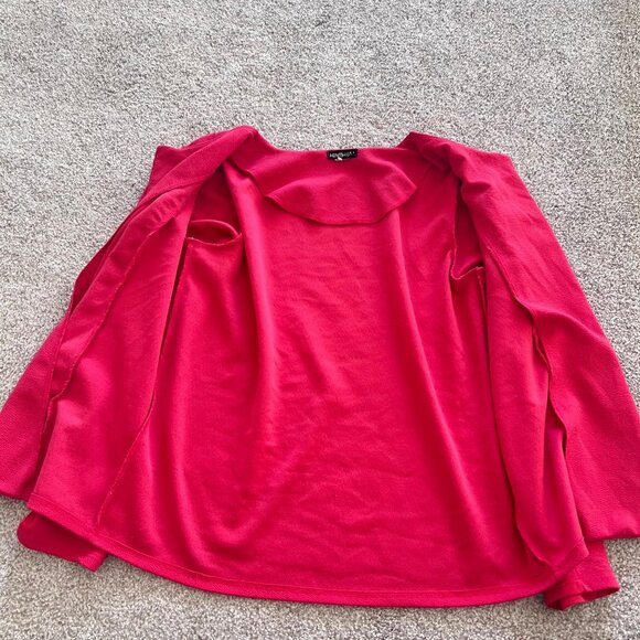 Hot Pink Minimalist Preppy Work Office Cardigan - Picture 4 of 7